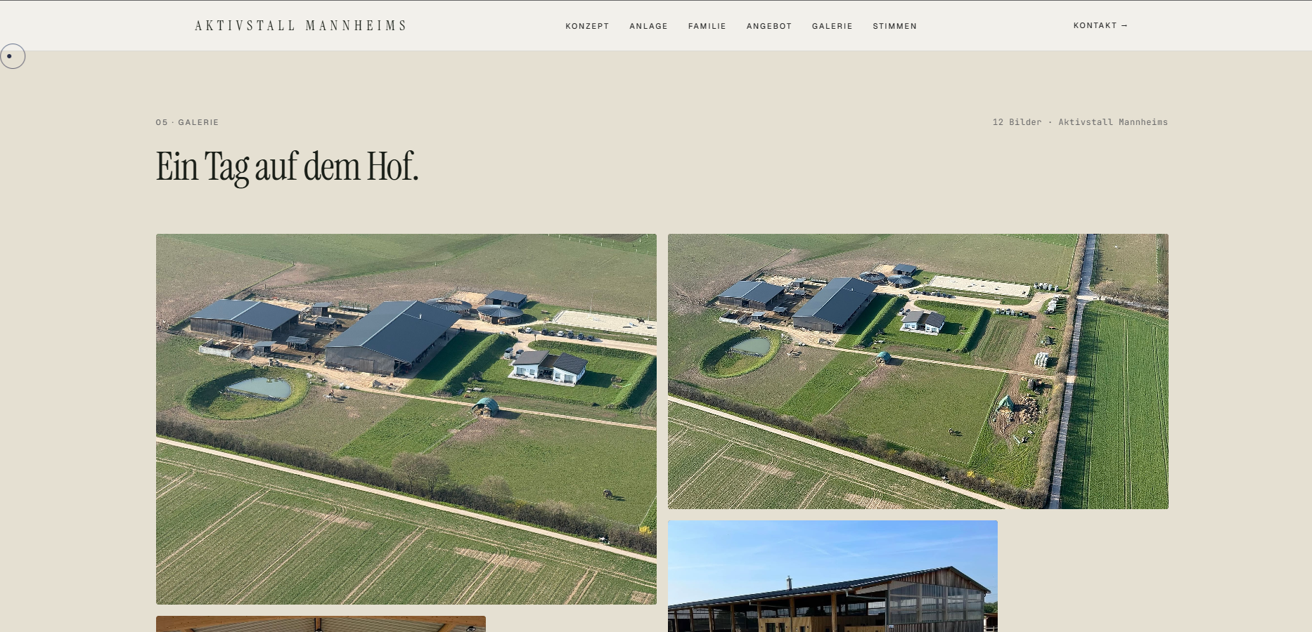 Aktivstall Mannheims — Sektion Galerie